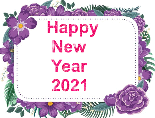 Kwiatowa ramka nowy rok 2021